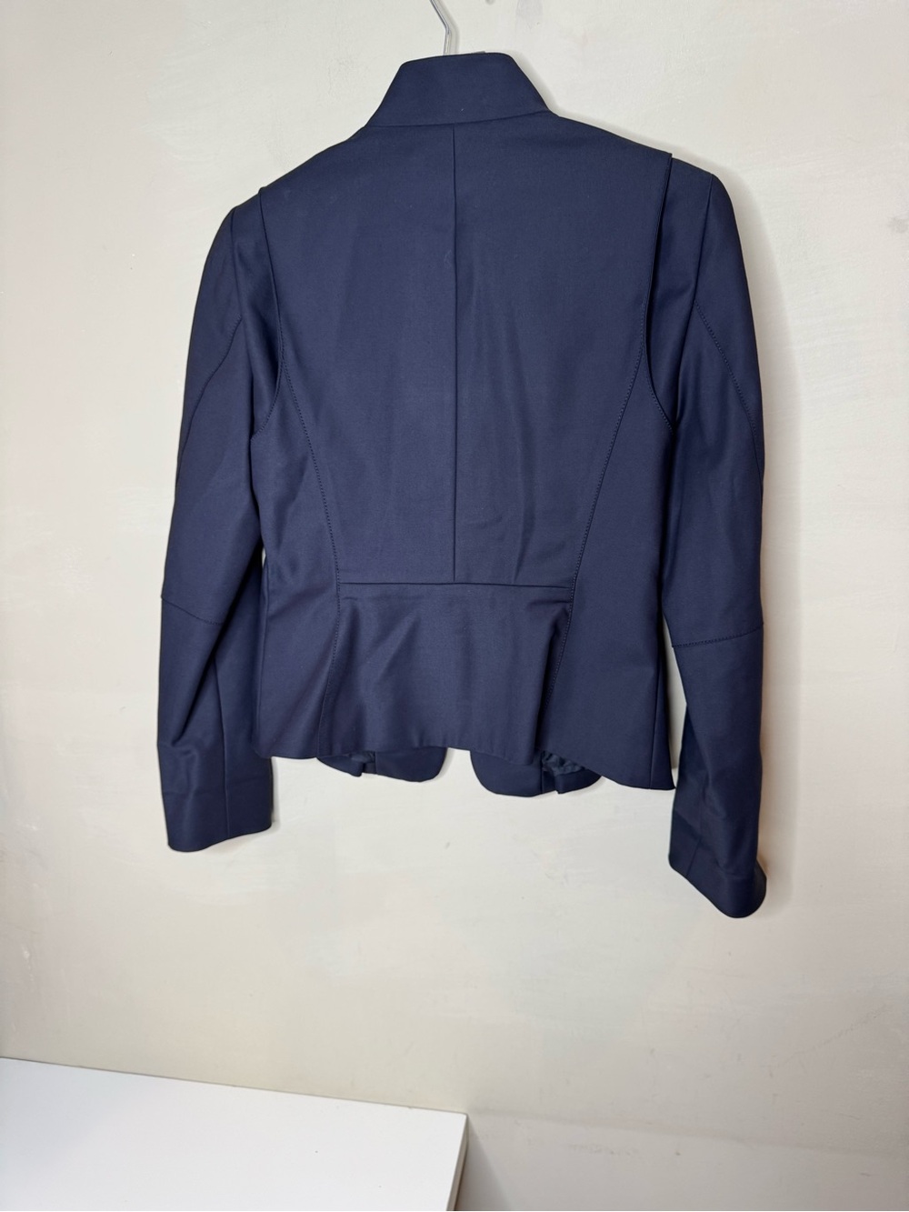 CARLISLE Navy Blue Zip Front Jacket Blazer | Size 6 like new condition - Picture 7 of 16
